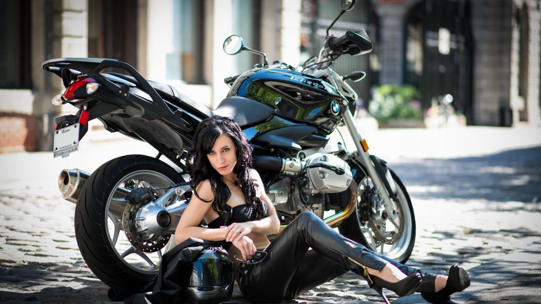 European women on bikes in Ensenada