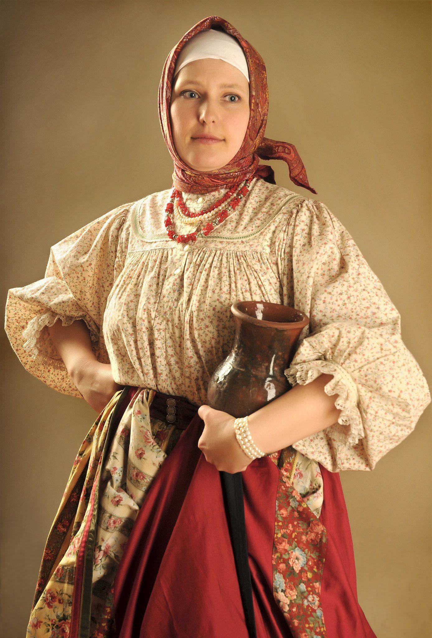 Girls in Slavic costumes in Ensenada